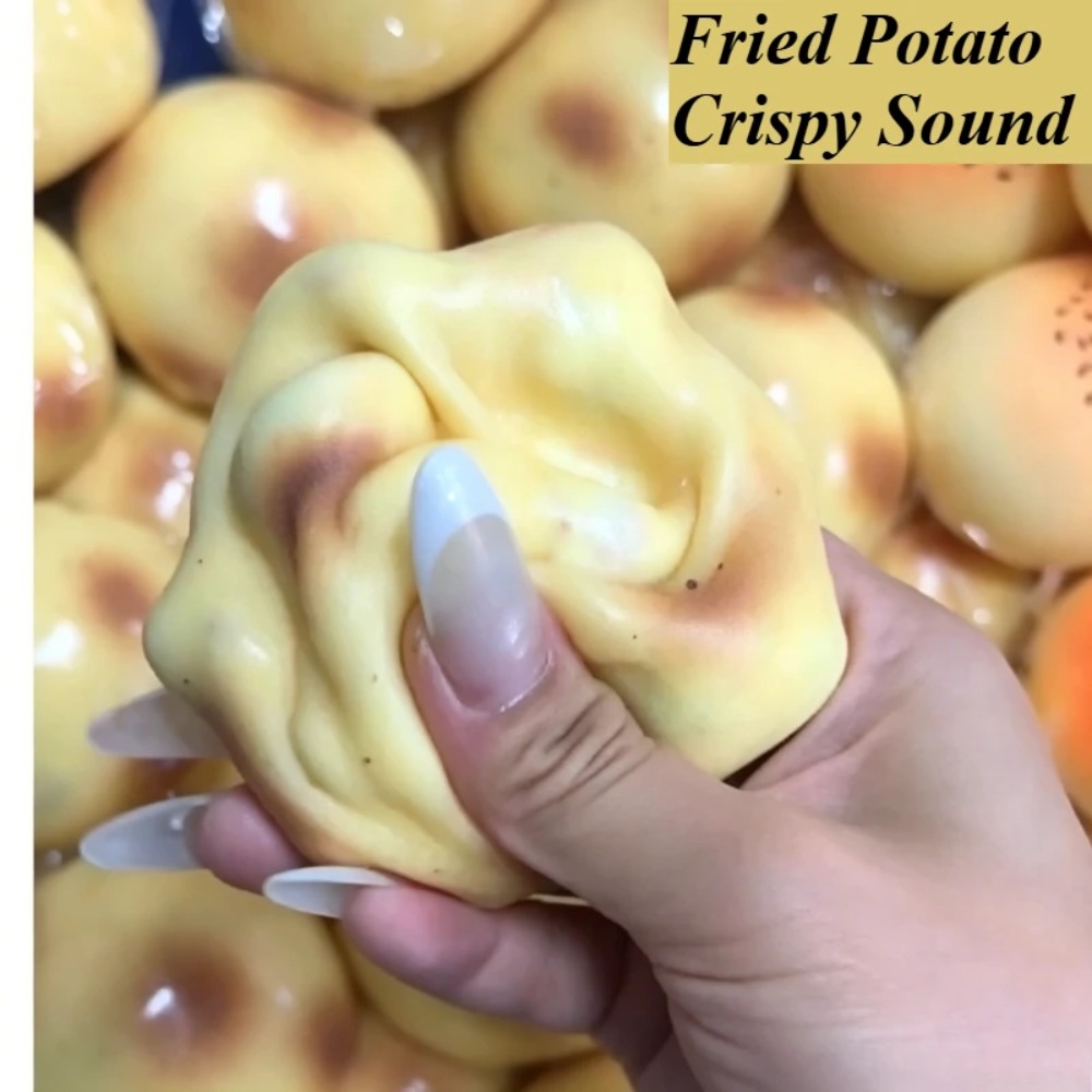 Party Games Ideas - Fried Potato Shaped Squishy Toy Crispy