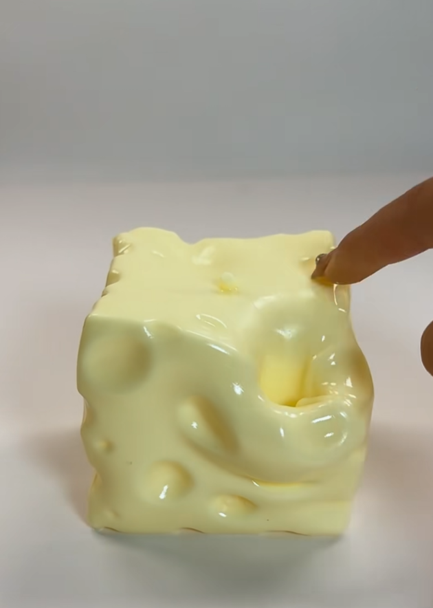 Party Games Ideas - Jumbo Cheese Block Squishy Toy Simulation