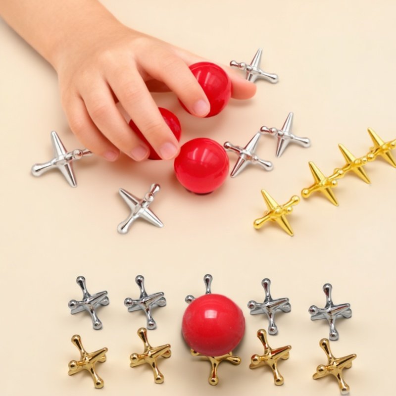 Party Games Classic - Mini Metal Classic Jack Game Set
