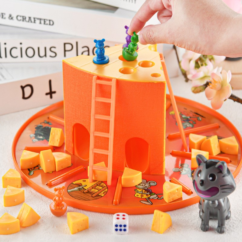 Party Games Quiz - Cat and Mouse Cake Cheese Board