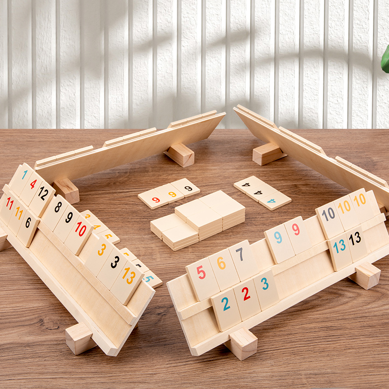 Party Games Classic - Wooden Fast Moving Tile Classic Board