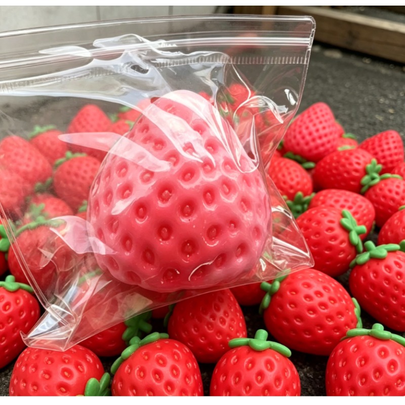 Party Games Entertainer - Squishy Big Strawberry Squeeze Toy Soft