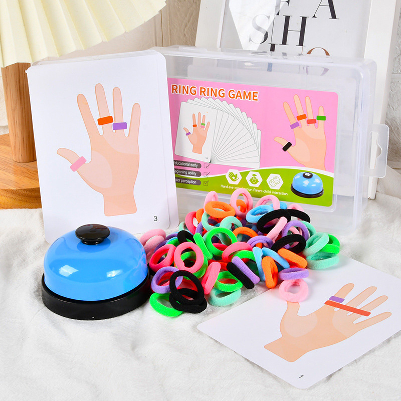 Party Games Quiz - Kids Finger Ring Board Game Color