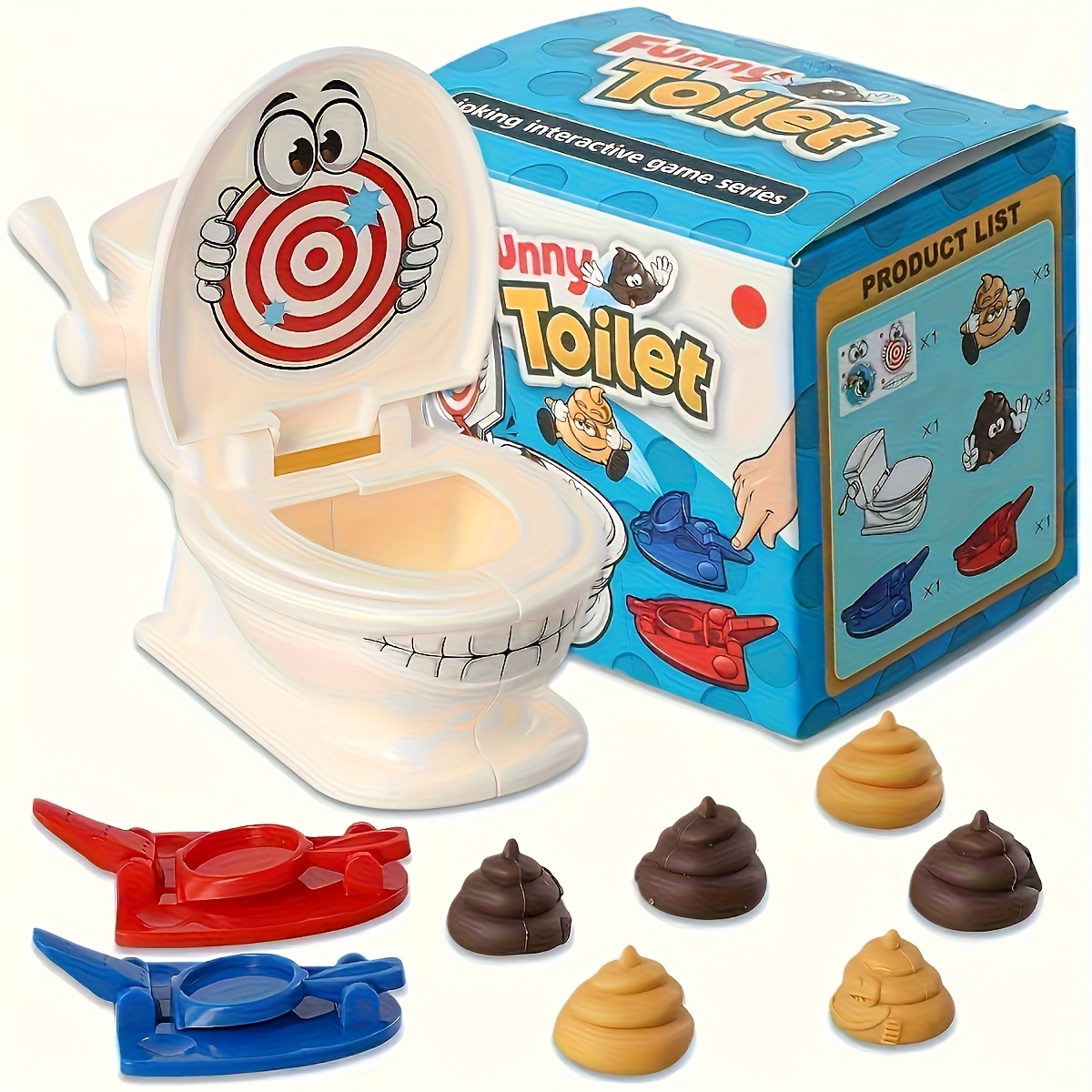 Party Games Indoor - Mini Toilet Anti Stress Toys Two