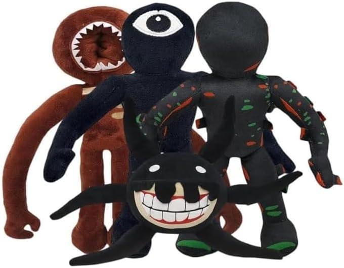 Party Games Indoor - 4PC Doors Plush Toys, Monster Horror