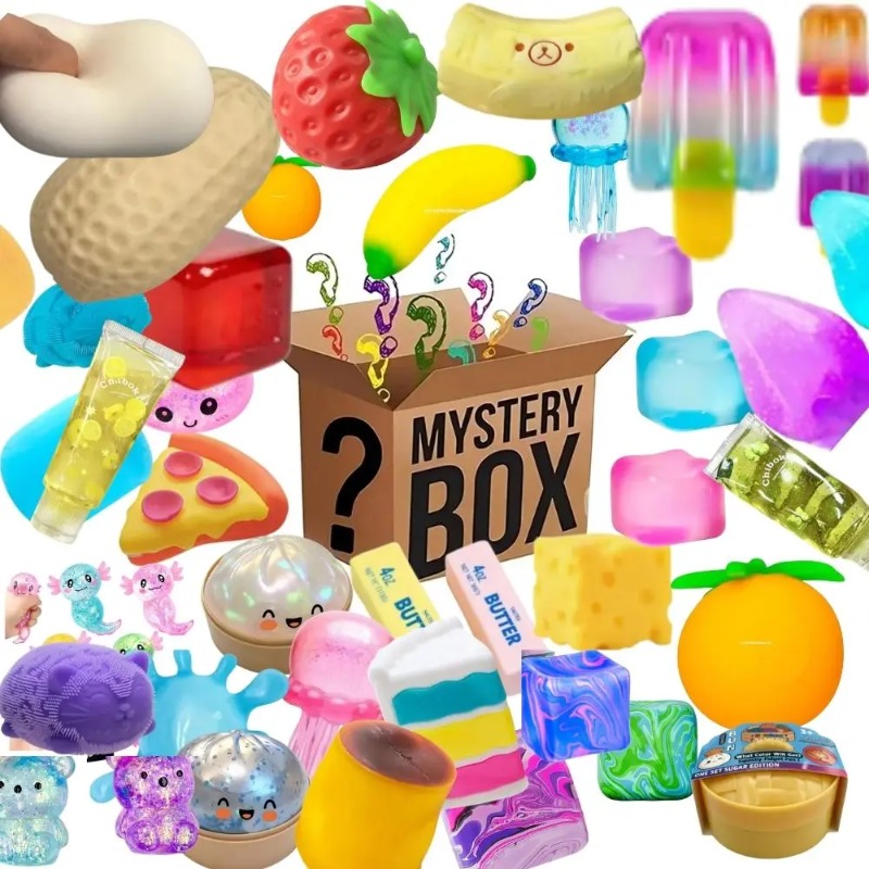 Party Games Ideas - &100+Pcs Surprise Box Toys Novelty Stress