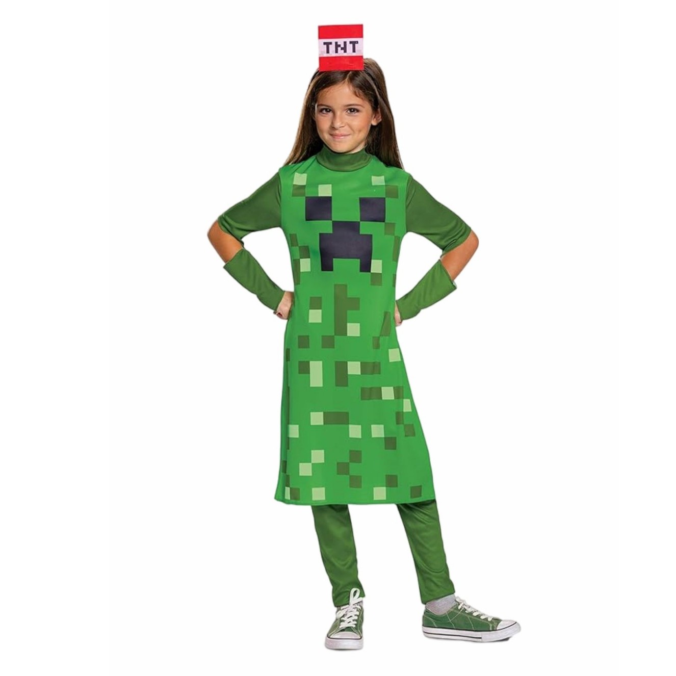 Creeper Girl Classic Child Cos - Party Games Minecraft review and price