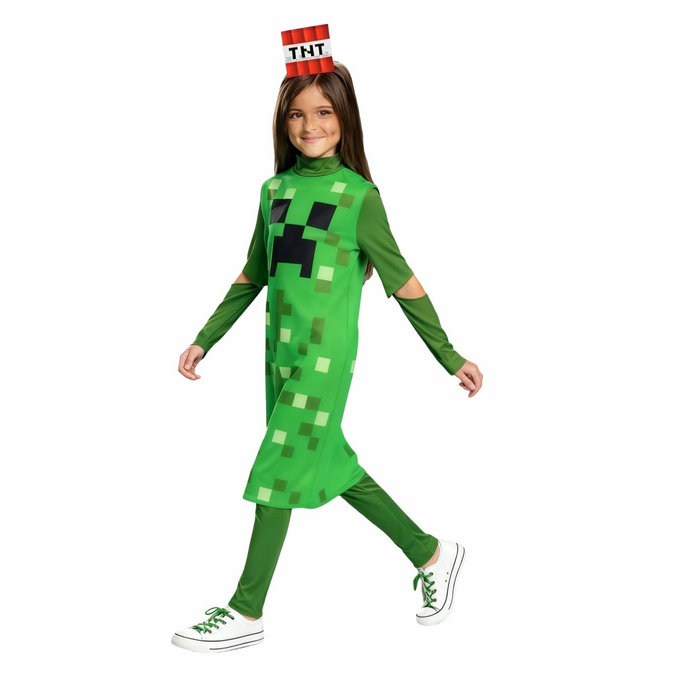 Creeper Girl Classic Child Cos - Party Games Minecraft review and price