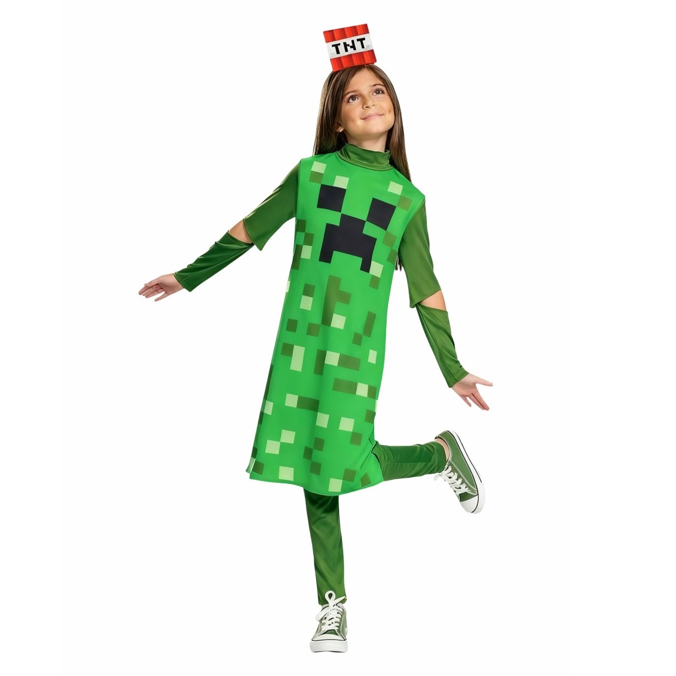 Creeper Girl Classic Child Cos - Party Games Minecraft review and price