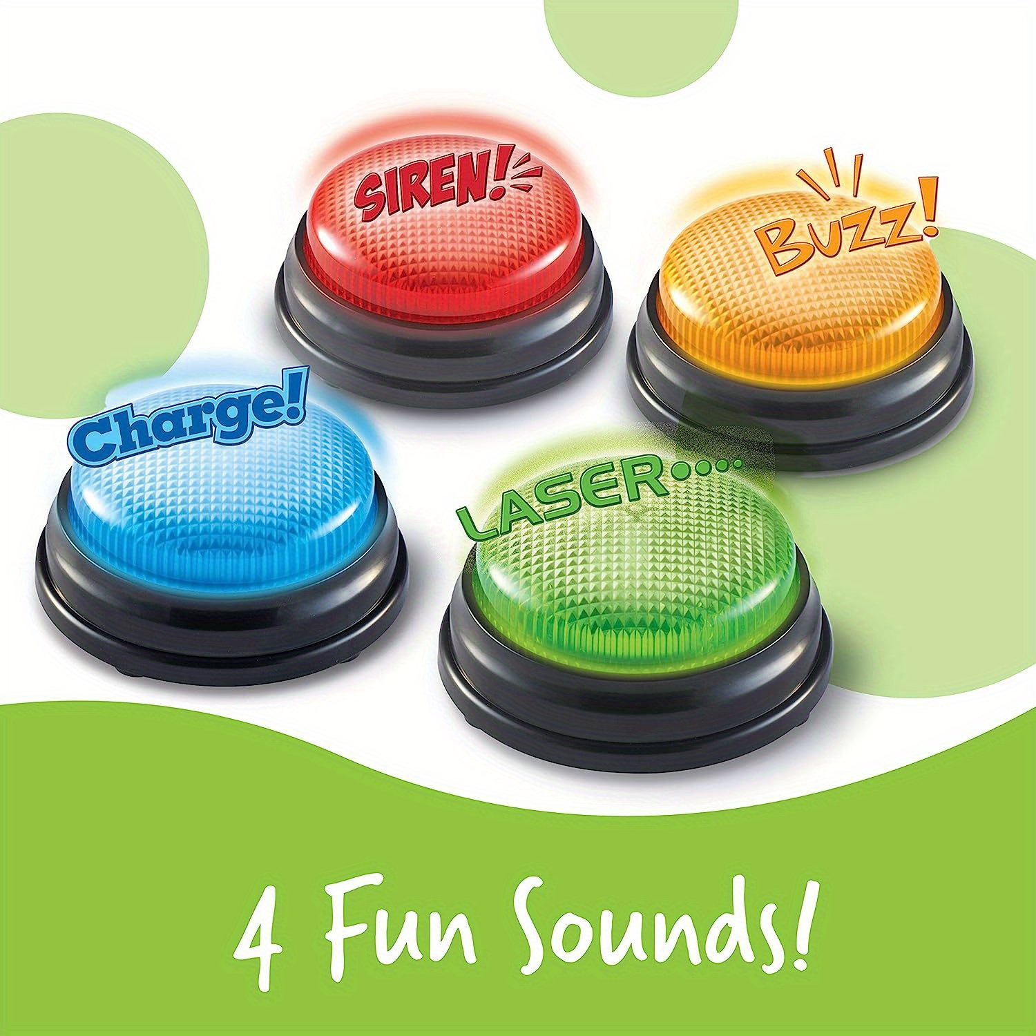 4pcs Lights and Sounds Buzzers - Party Games Quiz review and price