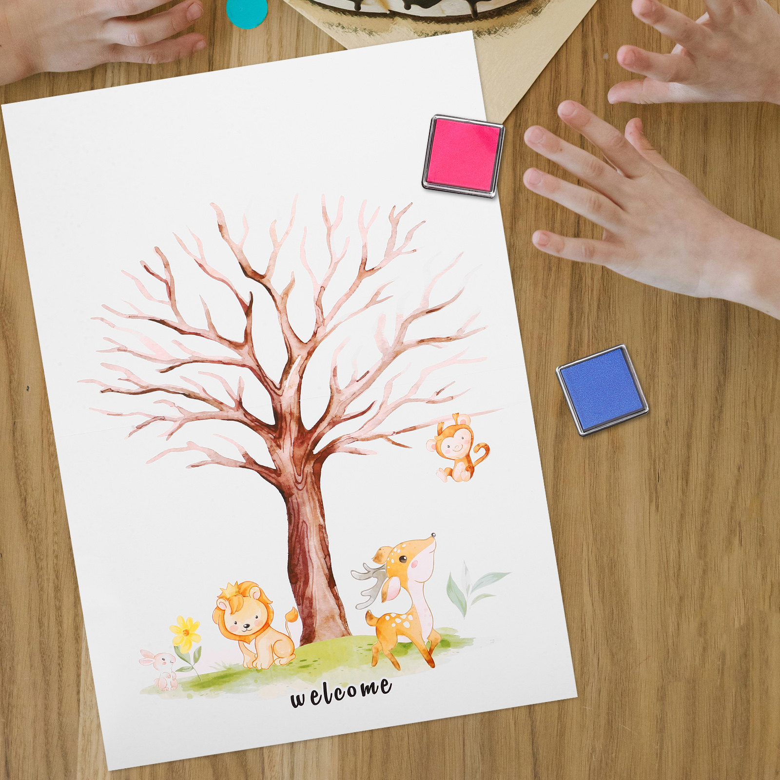 1Set Fingerprint Tree Guest Bo - Book Party Games review and price