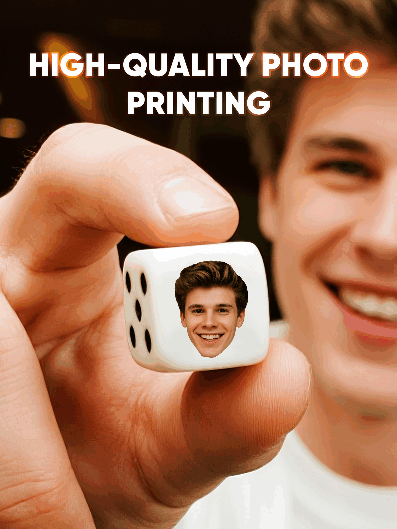Custom Face Dice Personalized  - Party Games Ideas review and price