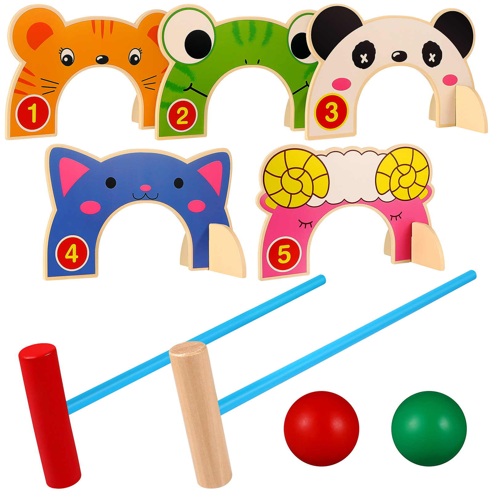 Funny Croquet Gate Set Cartoon - Croquet Set Lawn review and price