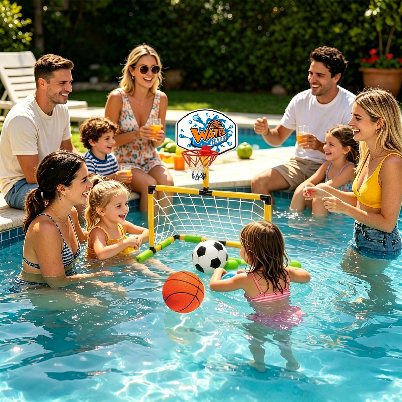 Pool Basketball Hoop 2-in-1 So - Party Games Quiz review and price