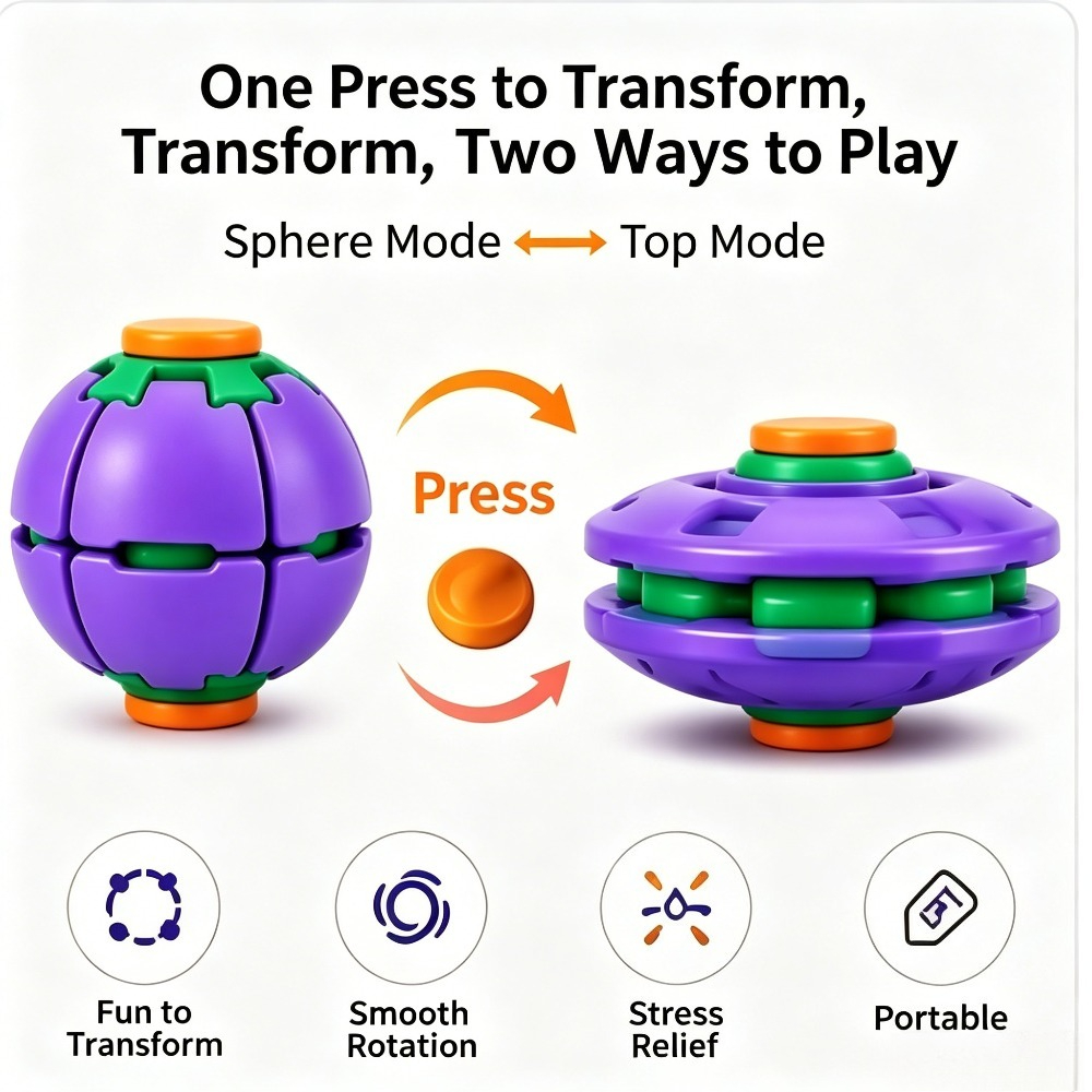 Transforming Fidget Spinner Ba - Party Games Ideas review and price