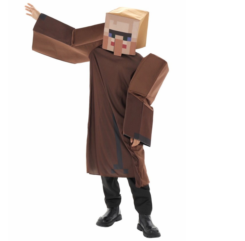 Boys Craft Villager Costume Ga - Party Games Minecraft review and price