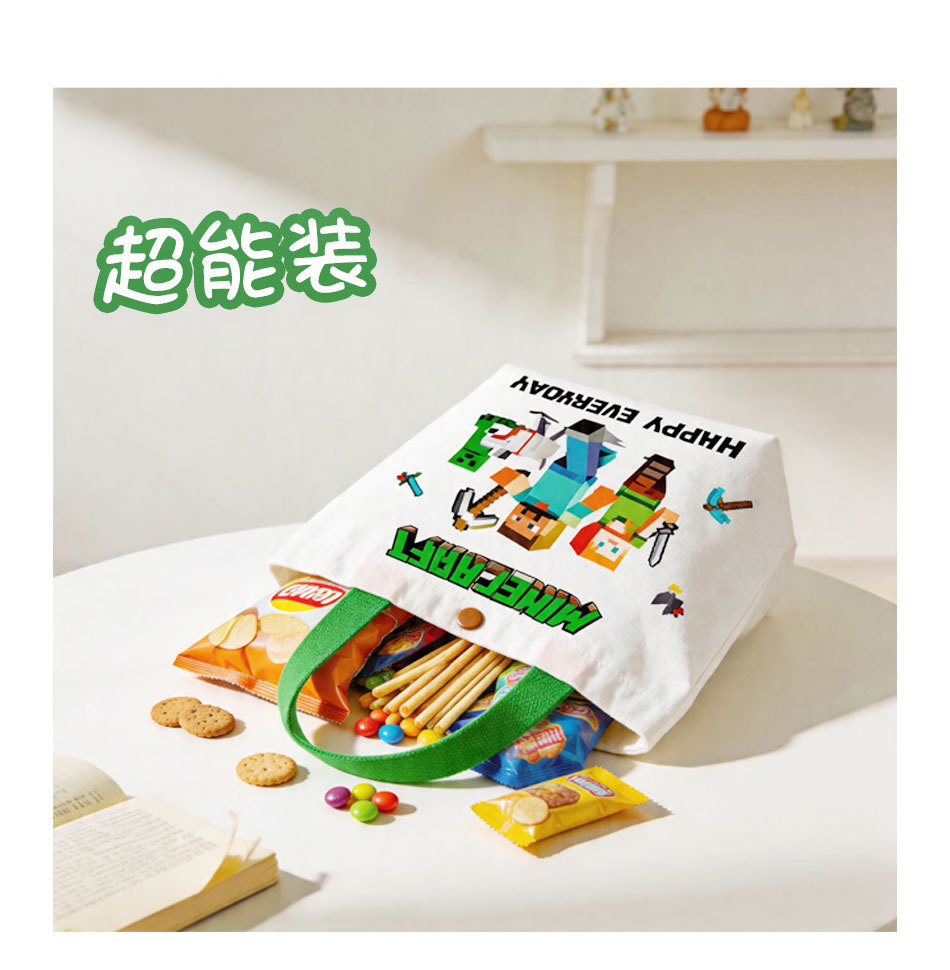 Minecrafted Canvas Bags Game F - Party Games Minecraft review and price
