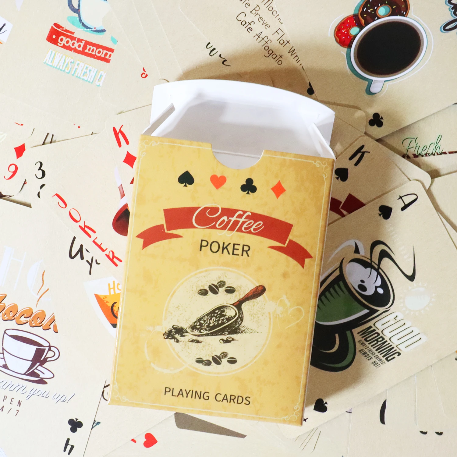 Coffee Paper Playing Cards Vin - Book Party Games review and price