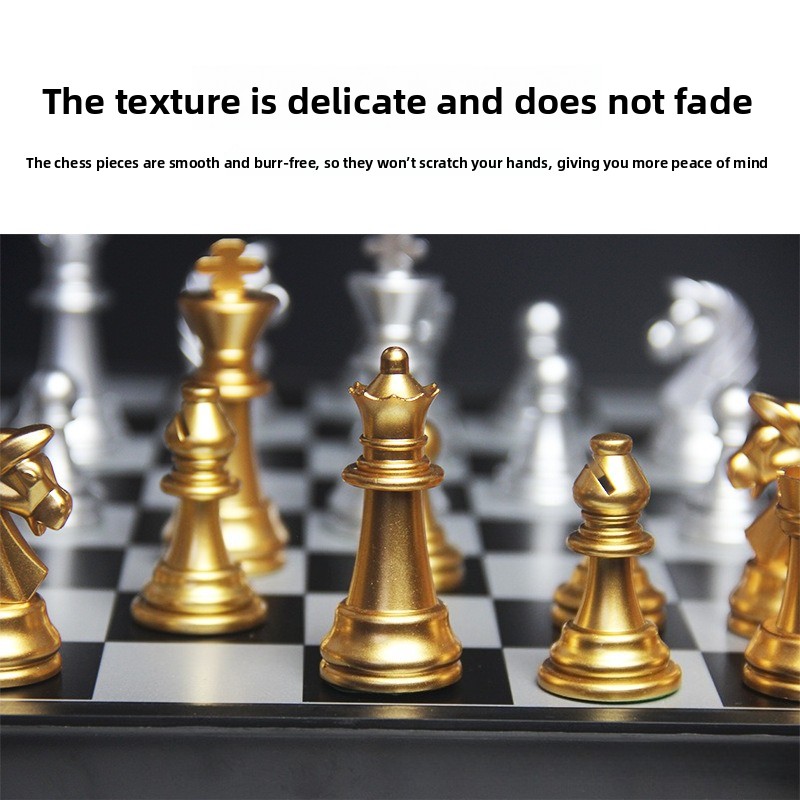 Magnetic Gold Silver Chess Set - Book Party Games review and price