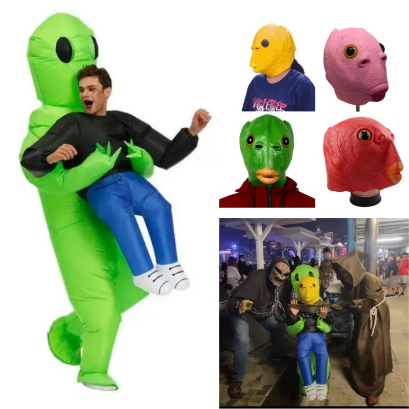 Inflatable Alien Costume With  - Party Games Adults Funny review and price