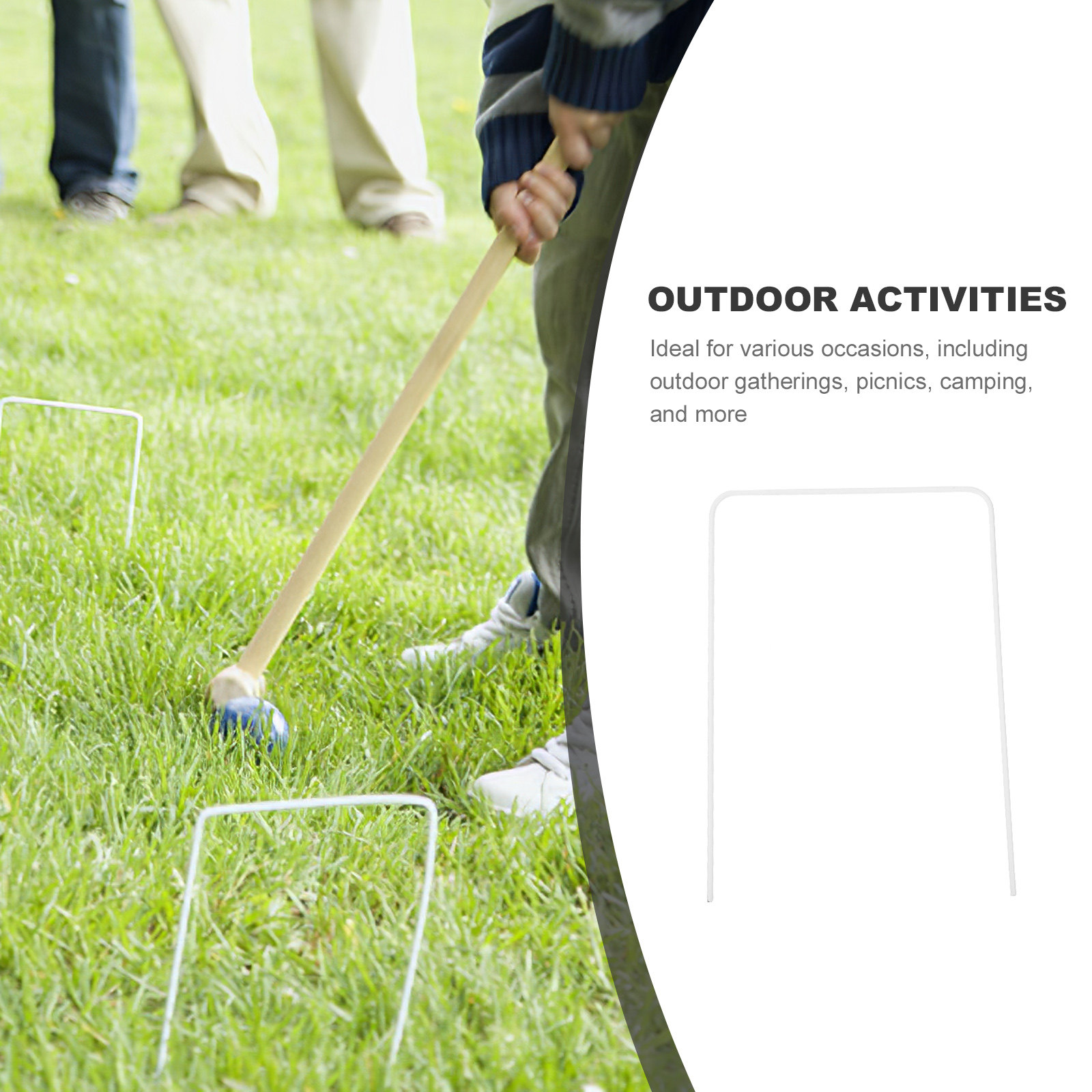 9Pcs Rust Resistant Iron Croqu - Croquet Set Lawn review and price